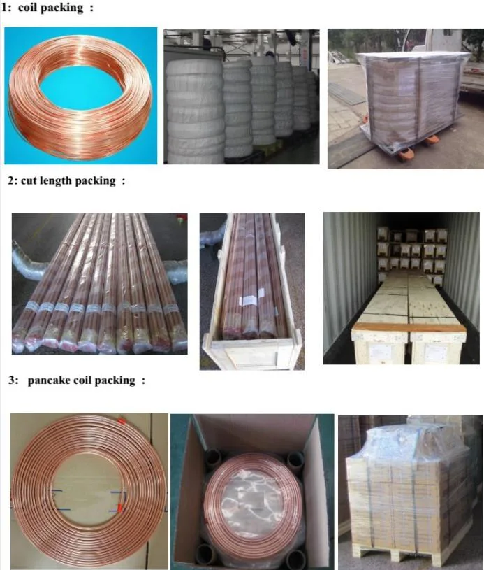 China 3/8′′ 1/2′′ Copper Strip Coil Tube Wire 1/4 Pancake Copper Coil Coiled Copper Tubing Price