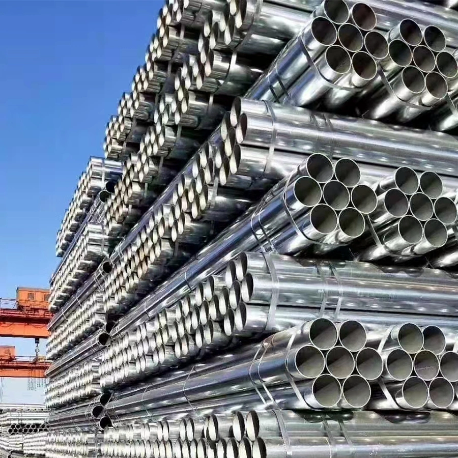 1.8mm 2.0mm Gp Tube with 6 Meter Length BS1387 Zinc Coating Galvanized Steel Pipe Round Tubular Iron Hollow Section