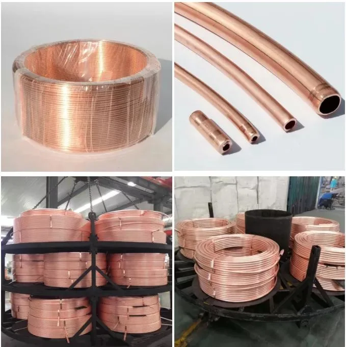 99.9% Purity Copper Pipe Air Conditioner Copper Coil Pancake Cheap Price Copper Pipe 1/4 3/8 Maksal Copper Pipes Thin Tubing Tube Copper Pipe